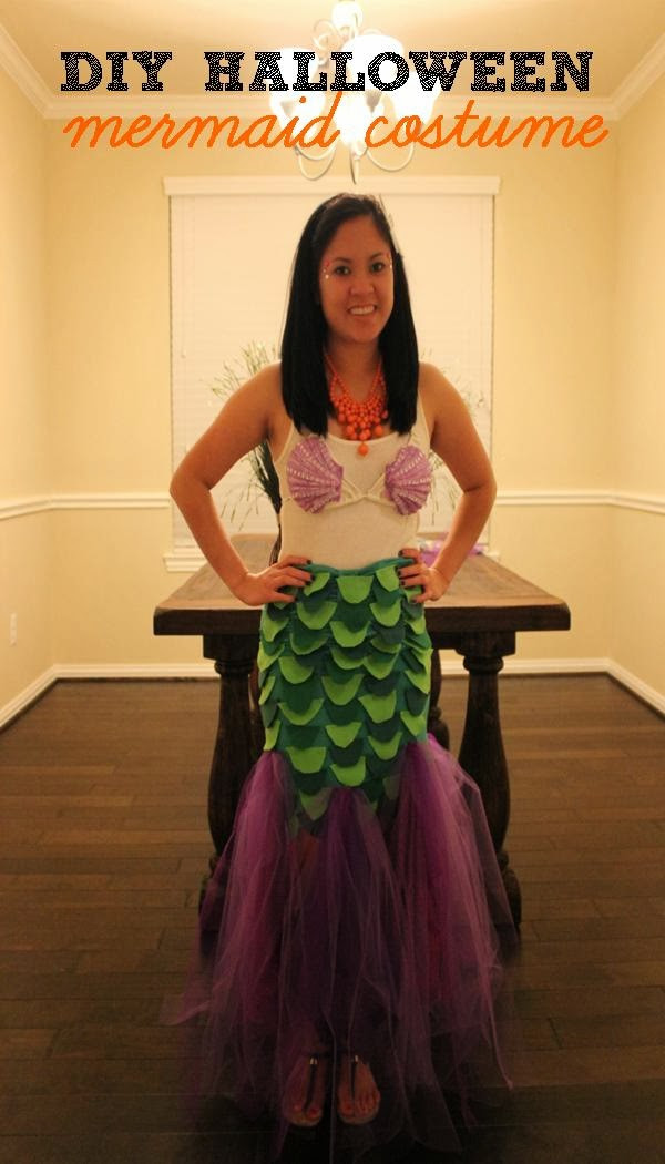 Mermaid DIY Costume
 Domesticated Diva Trick or Treat DIY Halloween Mermaid