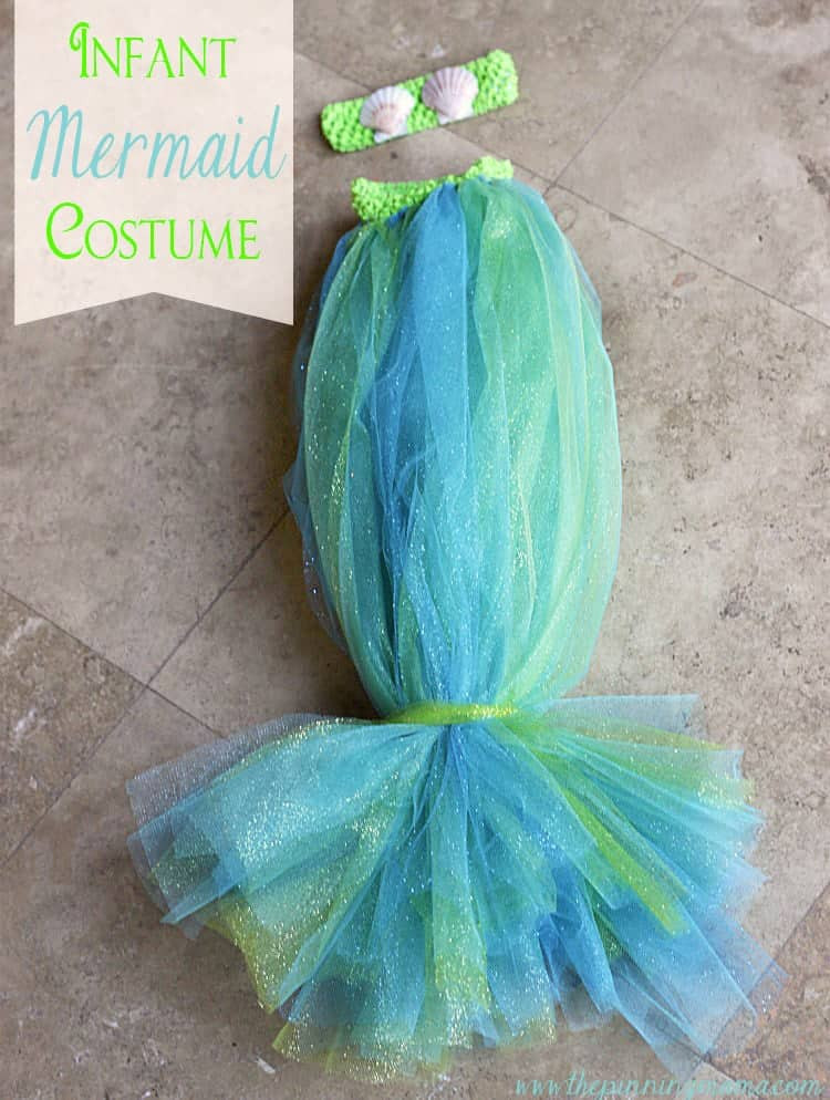 Mermaid Halloween Costume DIY
 DIY Infant Mermaid Halloween Costume