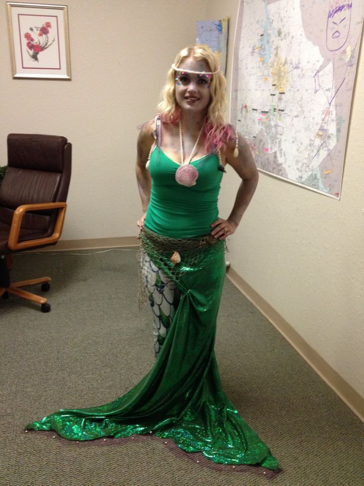 Mermaid Halloween Costume DIY
 my homemade Mermaid Costume