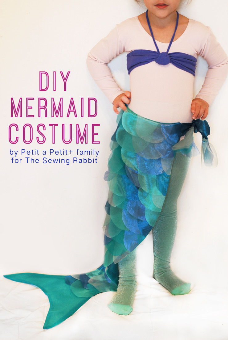Mermaid Halloween Costume DIY
 DIY Mermaid Costume The Sewing Rabbit