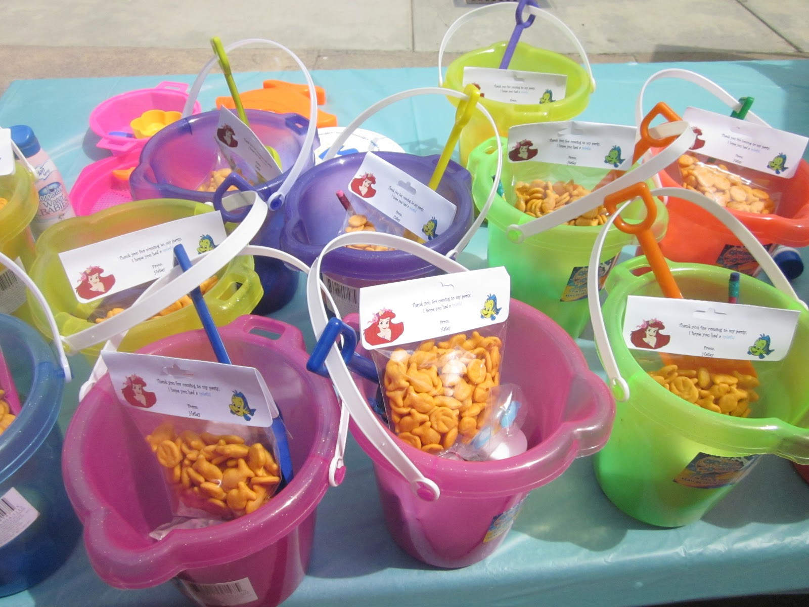 Mermaid Party Favors Ideas
 Pintresting Challenge Little Mermaid party