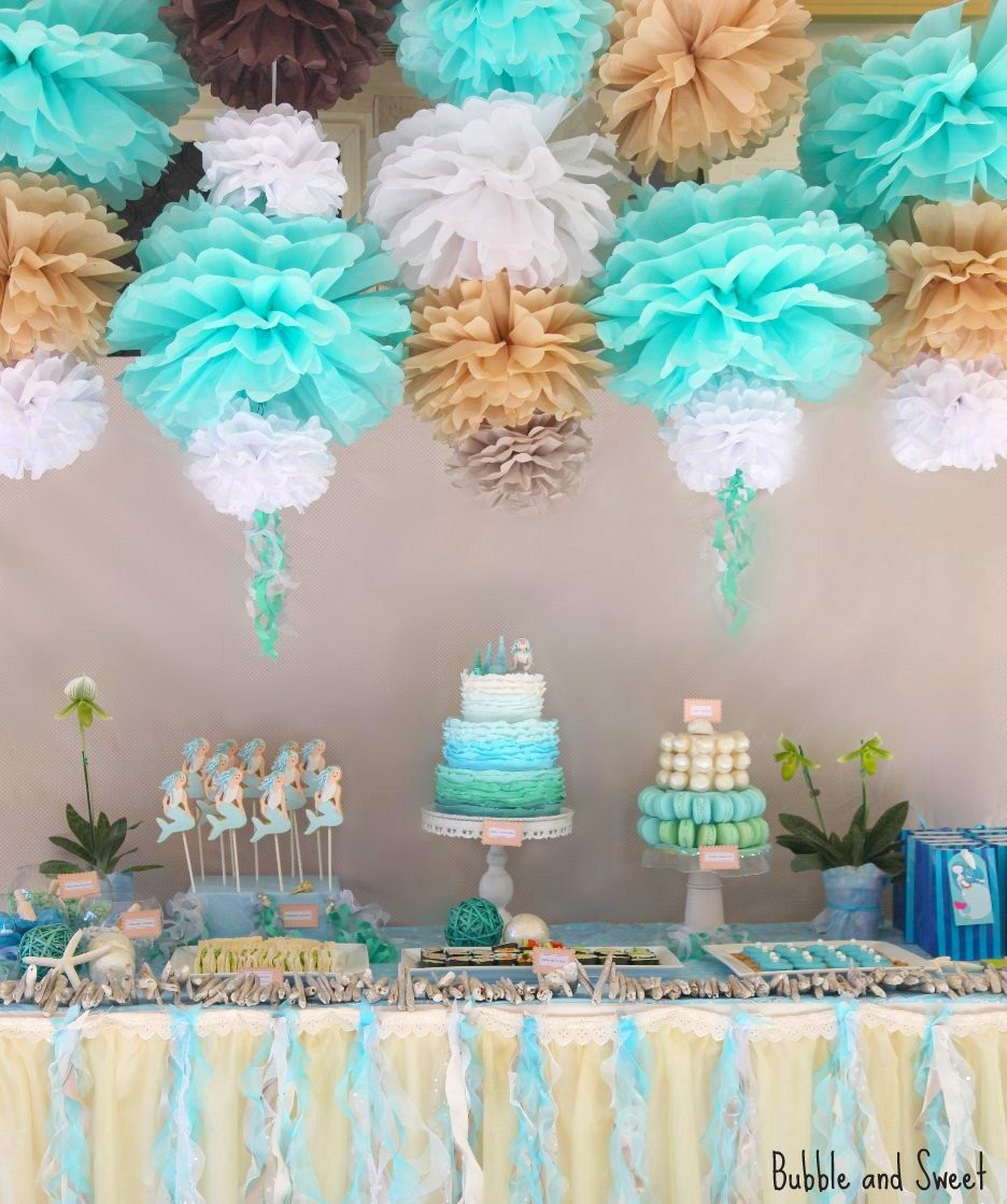 Mermaid Party Ideas
 Bubble and Sweet Lilli s 7th Birthday Party Mermaid Party