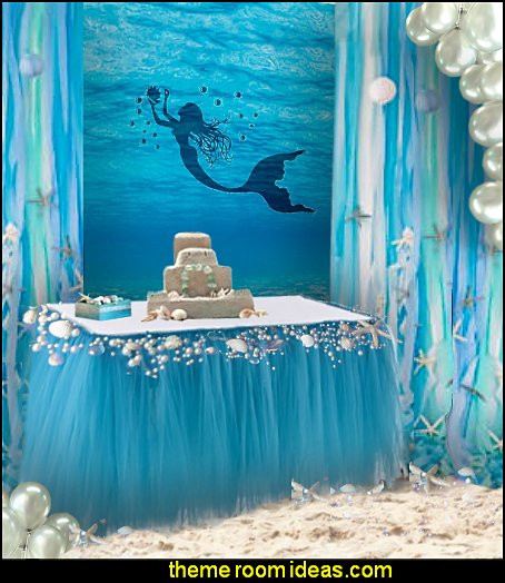 Mermaid Theme Party Ideas
 Decorating theme bedrooms Maries Manor mermaid party