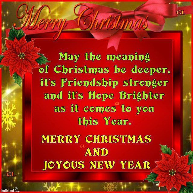 Merry Christmas And Happy New Year Quotes
 Merry Christmas Quotes for Friends