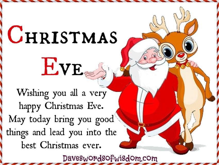 Merry Christmas Eve Quotes
 Wishing You All A Happy Christmas Eve s