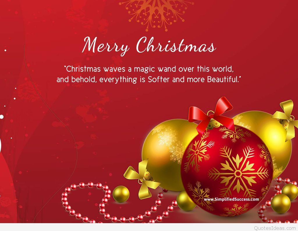 Merry Christmas Everyone Quote
 Merry Christmas Quotes on Card
