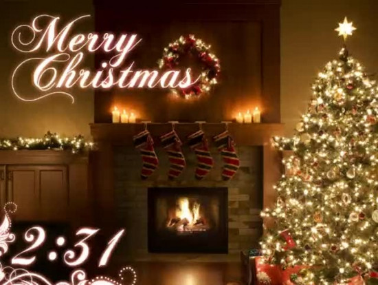 Merry Christmas Fireplace
 Merry Christmas Fireplace Tree Countdown