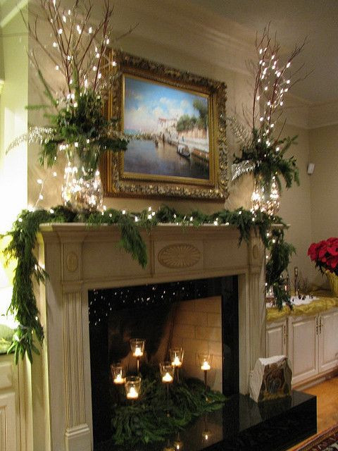 Merry Christmas Fireplace
 Best 25 Christmas mantle decorations ideas on Pinterest