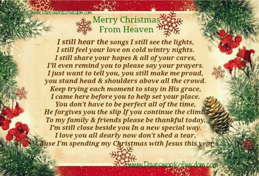 Merry Christmas In Heaven Quotes
 Merry Christmas From Heaven s and