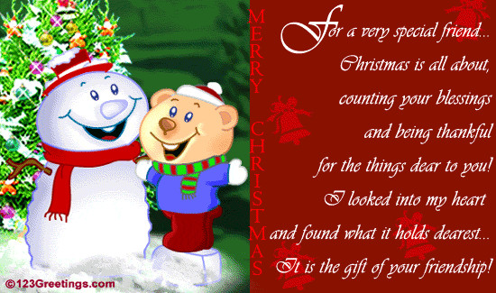Merry Christmas Quotes For Someone Special
 Merry Christmas For A Very Special Friend s