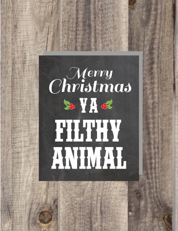 Merry Christmas Ya Filthy Animal Quote
 Items similar to Instant Download Home Alone Quote