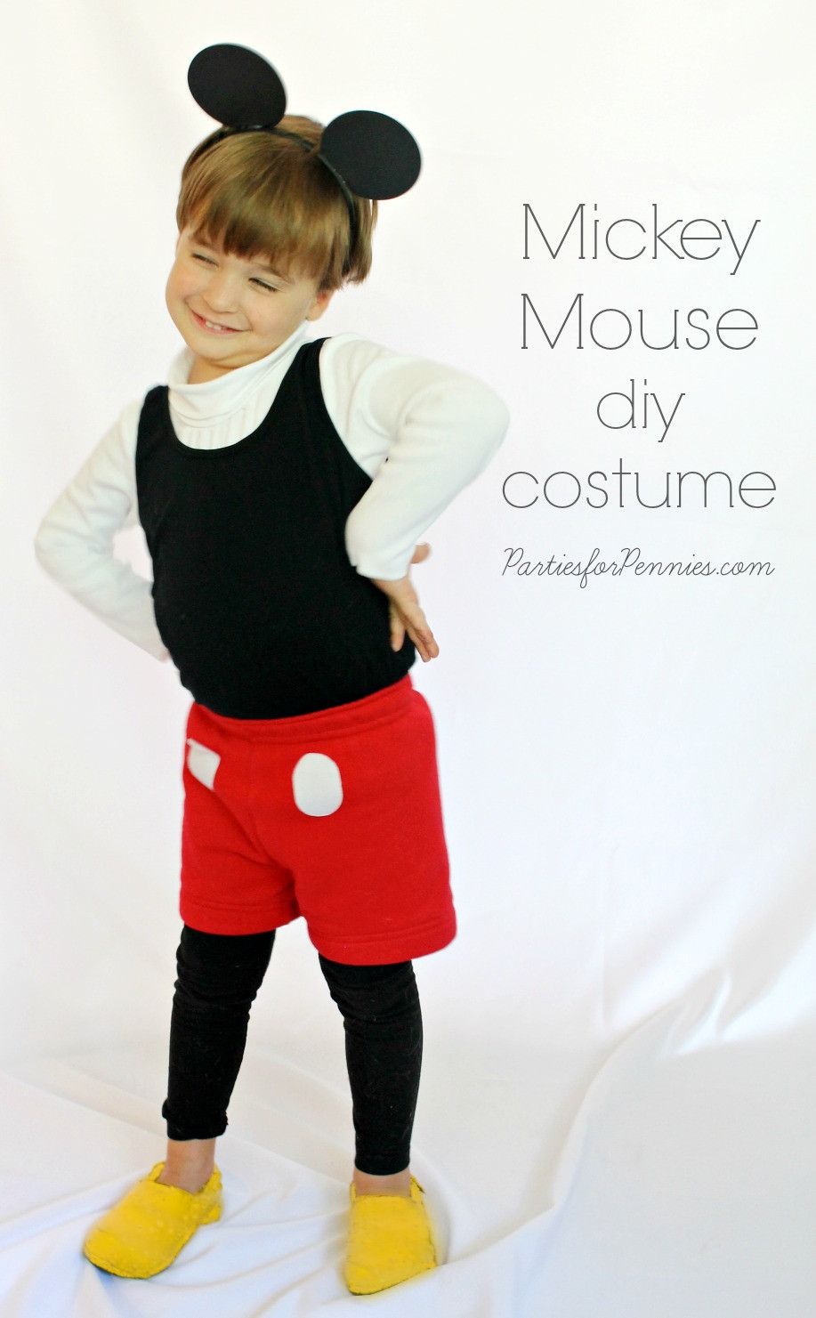 Mickey Mouse Costumes DIY
 DIY Halloween Costumes Parties for Pennies