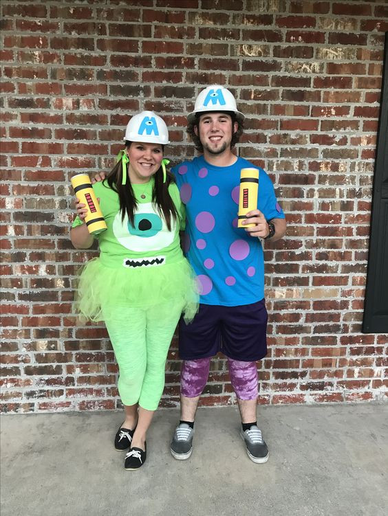 Monsters Inc Costumes DIY
 Mike and Sully Halloween costume diy monsters inc