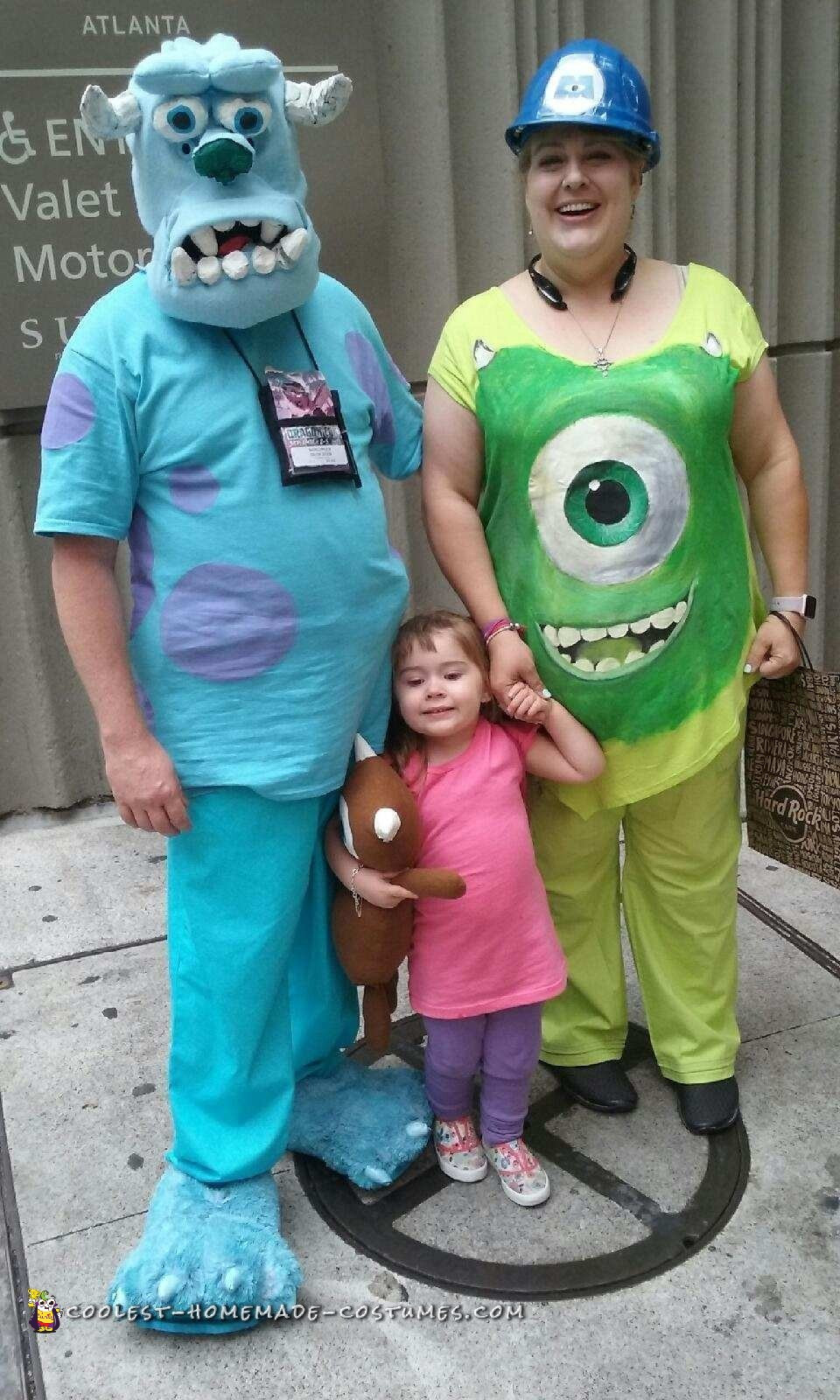 Monsters Inc Costumes DIY
 Adorable Family Homemade Monsters Inc Costumes