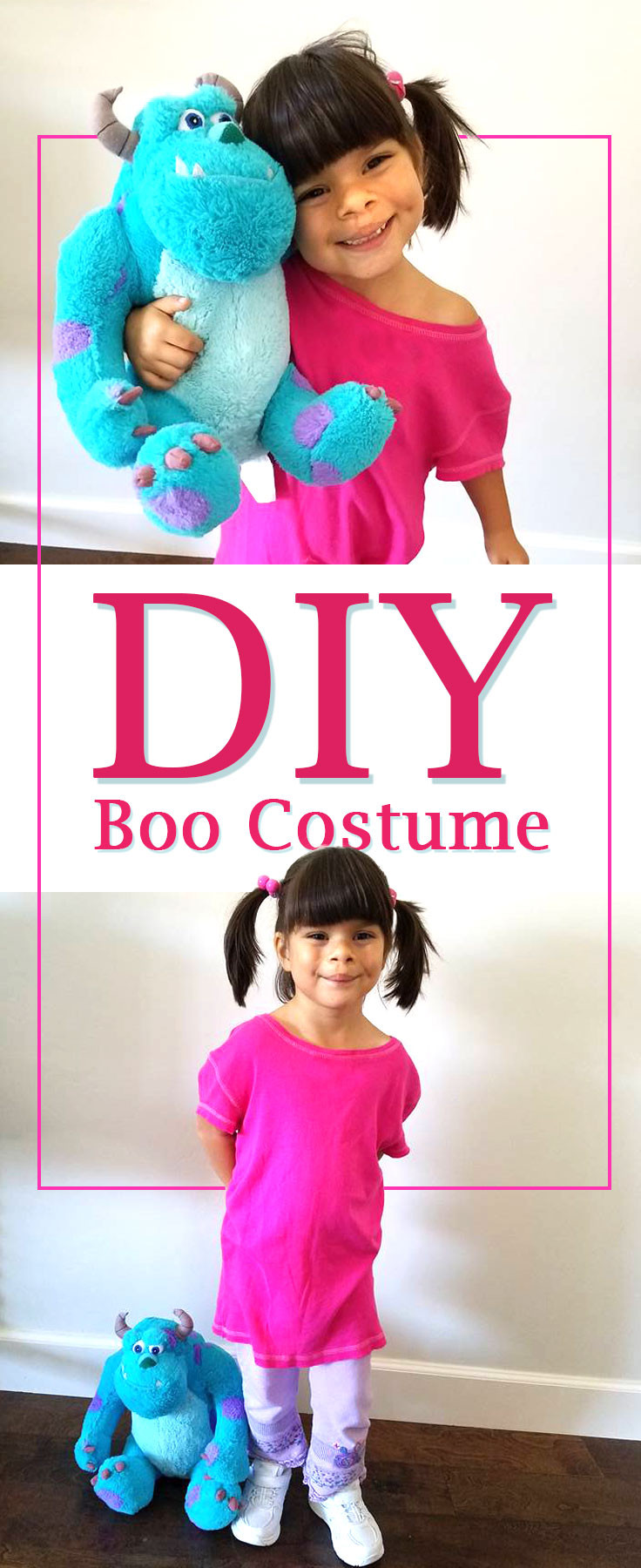 Monsters Inc Costumes DIY
 Boo costume Easy DIY No Sew Boo Costume for this Halloween