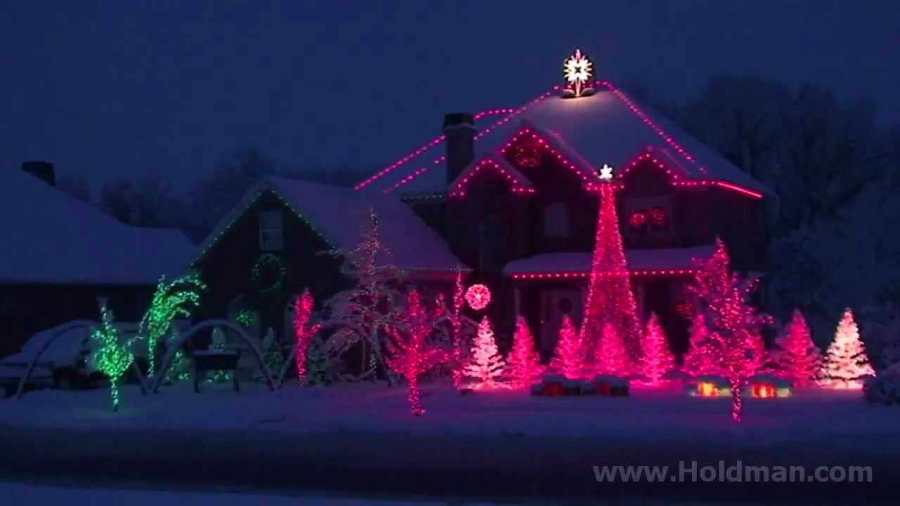 Musical Christmas Lighting
 The Amazing Grace Christmas House Holdman Christmas
