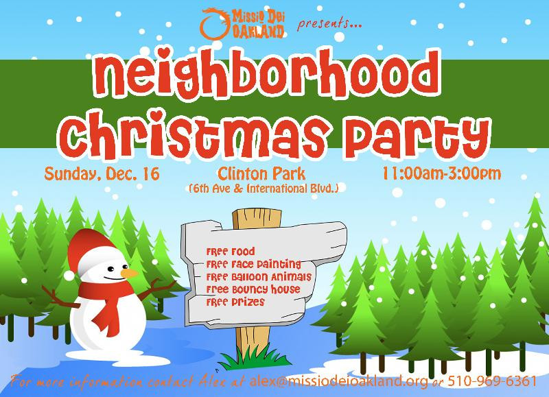 Neighborhood Christmas Party Ideas
 District 2 December E News & Events from Councilmember Pat