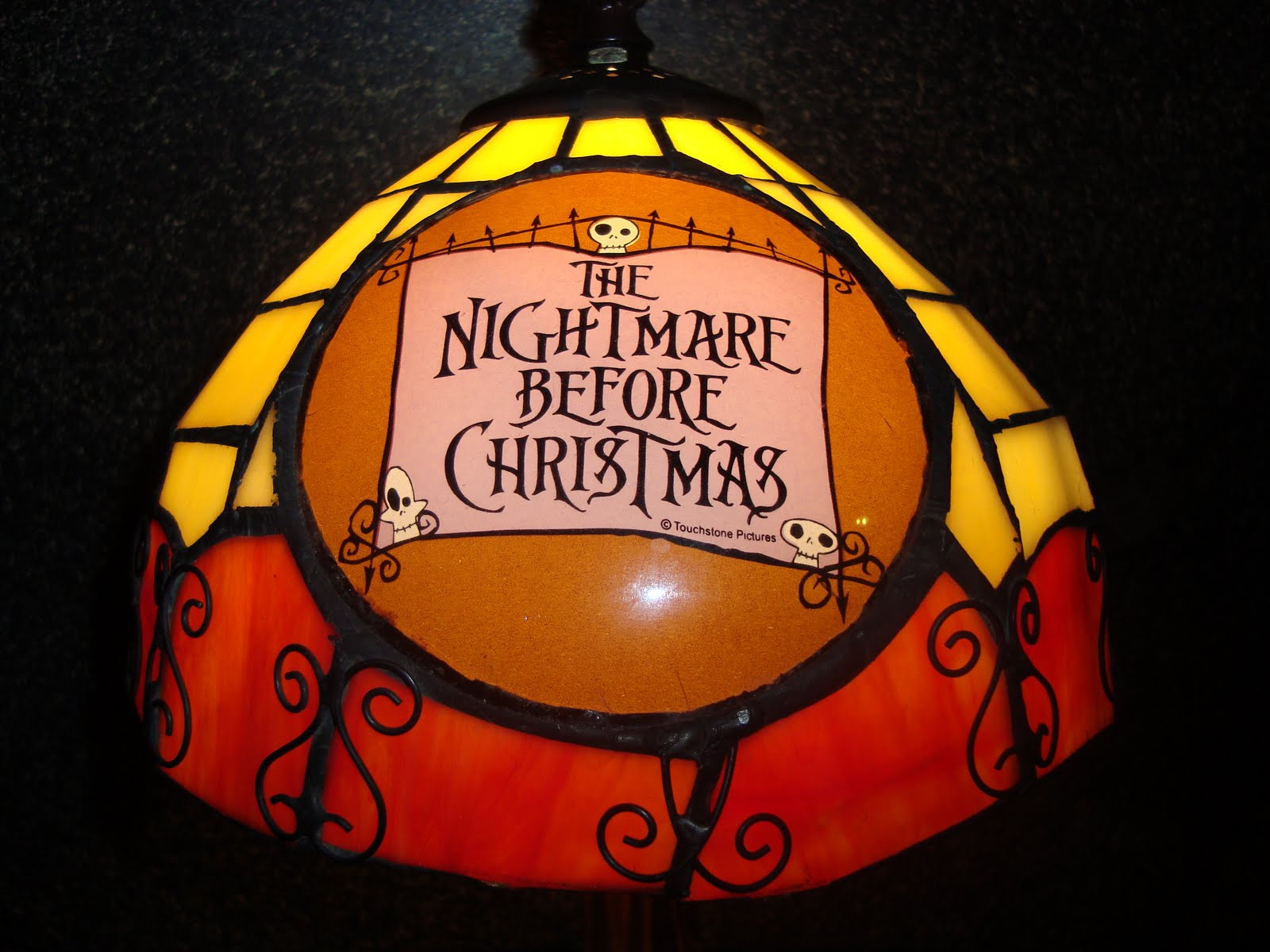 Nightmare Before Christmas Tiffany Lamp
 Disney Pixar Fanatics Nightmare Before Christmas Lamps