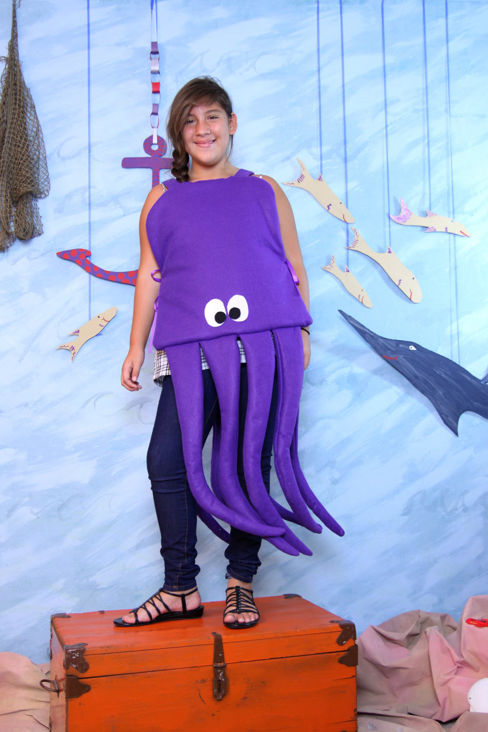 Octopus Costume DIY
 Octopus Costume childrens size 6 12