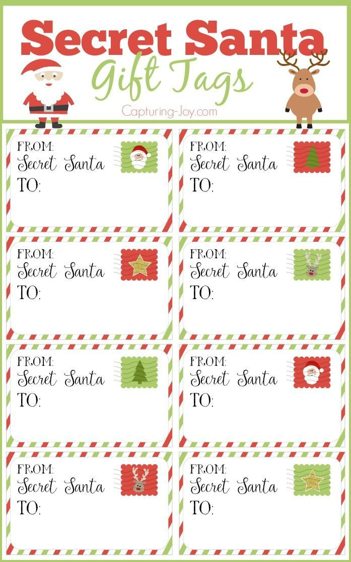 Office Christmas Gift Exchange Ideas
 Secret Santa Gift Tags Secret Santa Gift Exchange Ideas