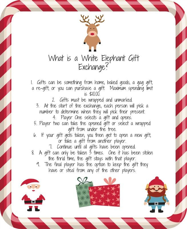 Office Christmas Gift Exchange Ideas
 White Elephant Gift Exchange A fun idea for an office