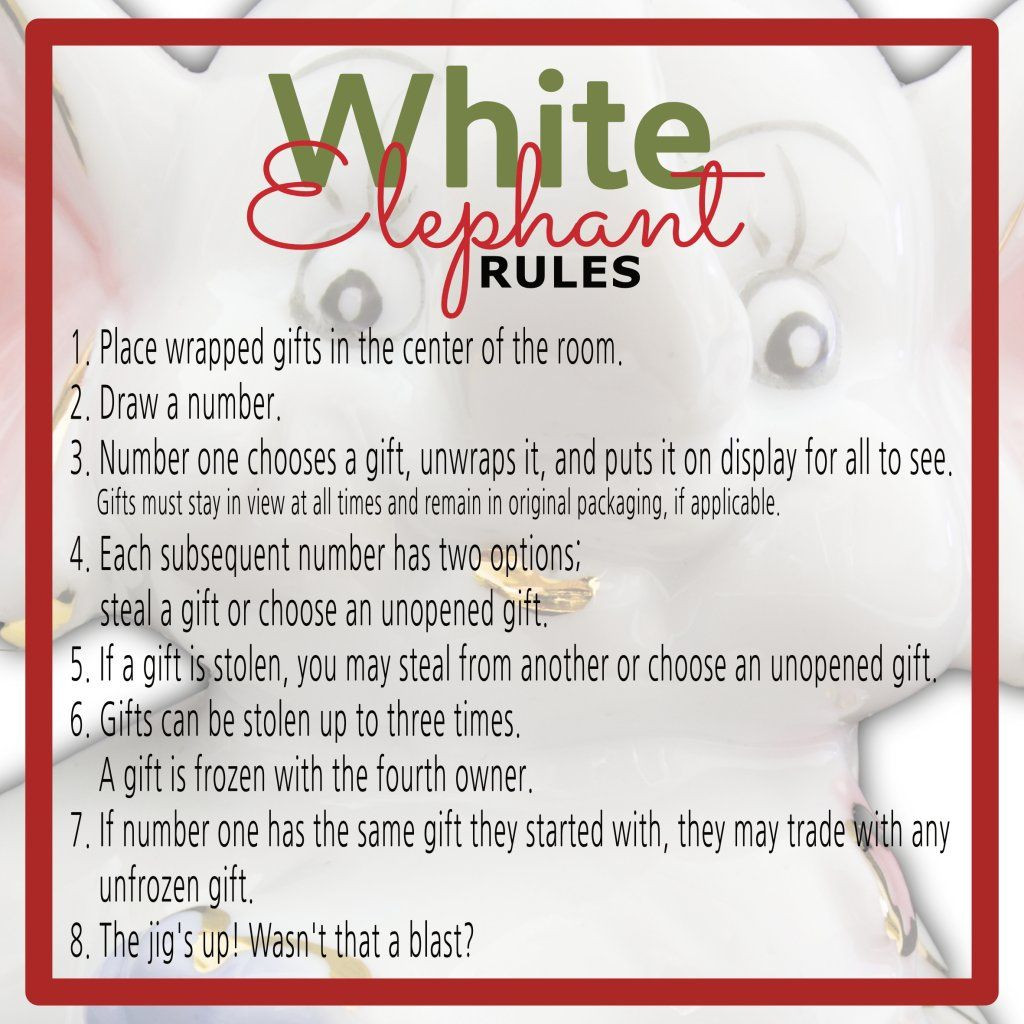 Office Christmas Gift Exchange Ideas
 White Elephant Gift Exchange Rules and Printables
