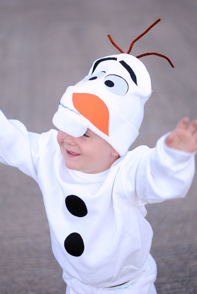 Olaf DIY Costumes
 21 Creative And Easy Last Minute Halloween Costumes for kids