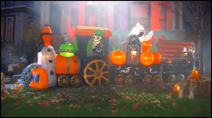 Outdoor Animated Halloween Decorations
 Animated Halloween Inflatable Train