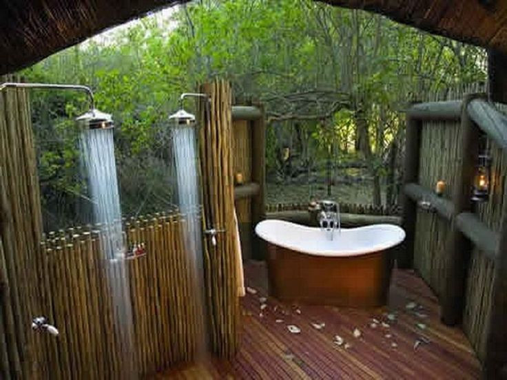 Outdoor Bathtub DIY
 diy outdoor shower enclosure