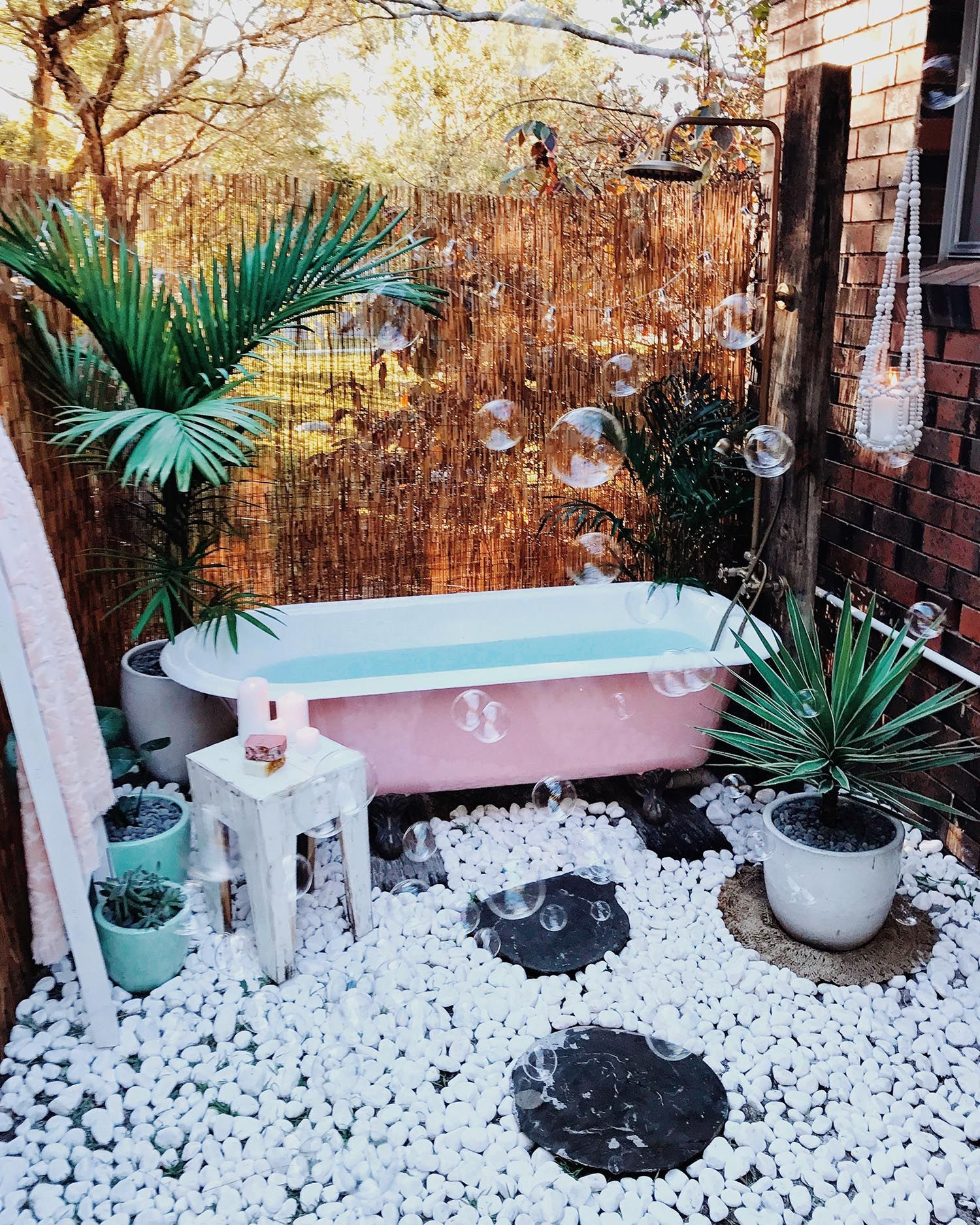 Outdoor Bathtub DIY
 DIY Outdoor Bath Spell & The Gypsy Collective