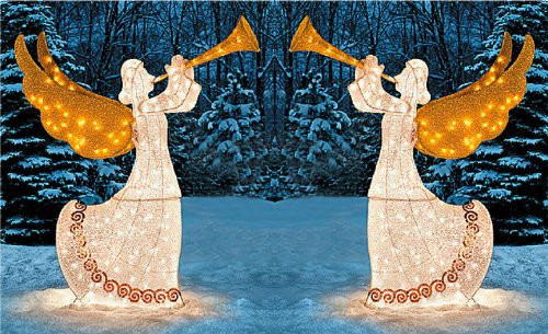 Outdoor Christmas Angels
 Animated Outdoor Christmas Decorations