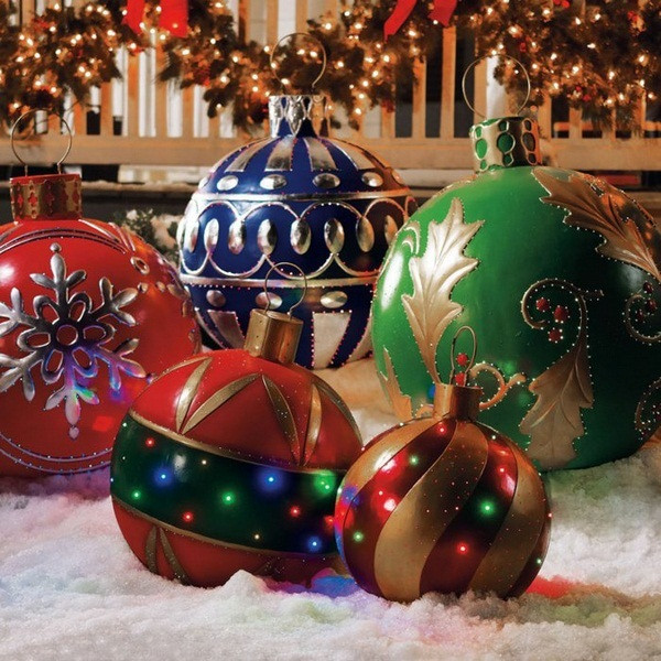 Outdoor Christmas Ball Ornaments
 Christmas Decorations For Outdoor Christmas Makes An