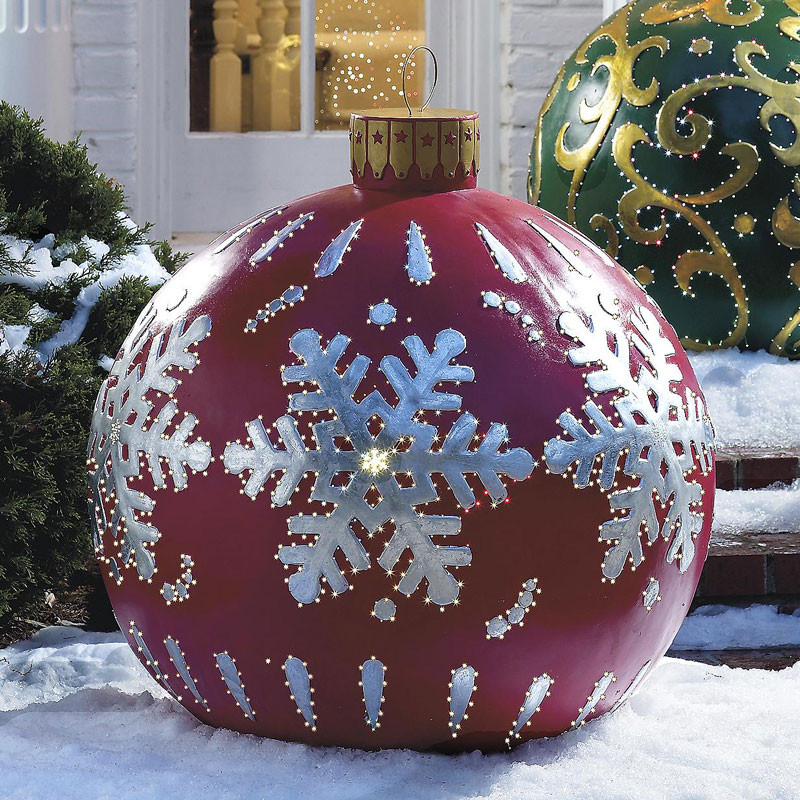 Outdoor Christmas Ball Ornaments
 Massive Outdoor Lighted Christmas Ornaments