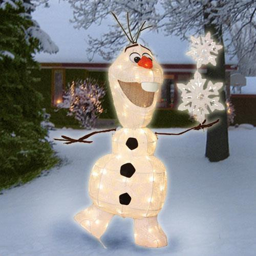 Outdoor Christmas Decorations Sale
 SALE 36" Lighted DISNEY Frozen OLAF Sculpture Outdoor