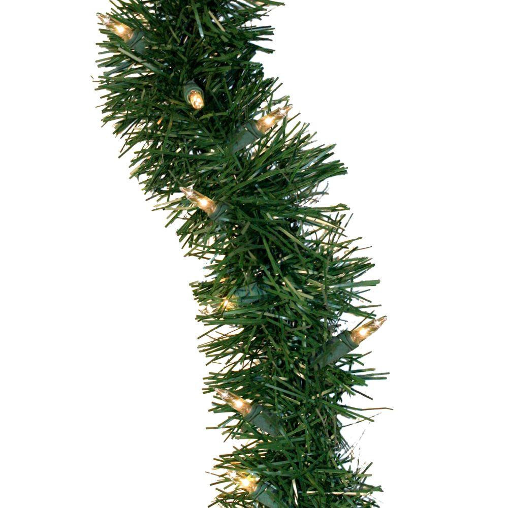 Outdoor Christmas Garland With Lights
 GE 36 ft Holiday Classics Artificial Garland with 100