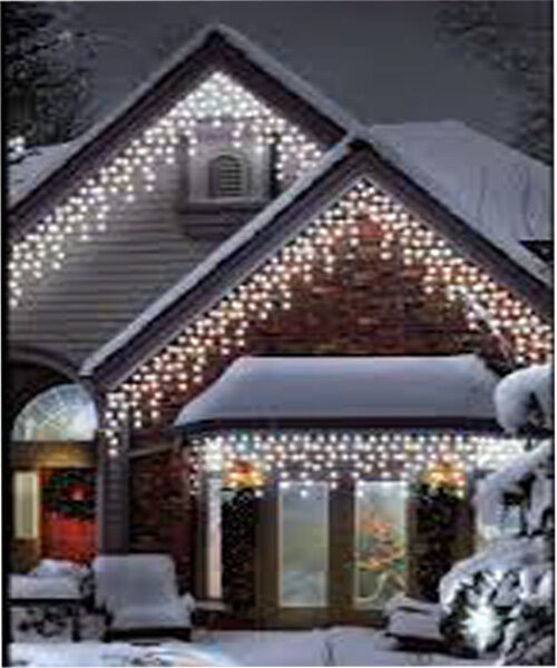 Outdoor Christmas Icicle Lights
 960LED White Icicle Chaser Light Outdoor Indoor Christmas