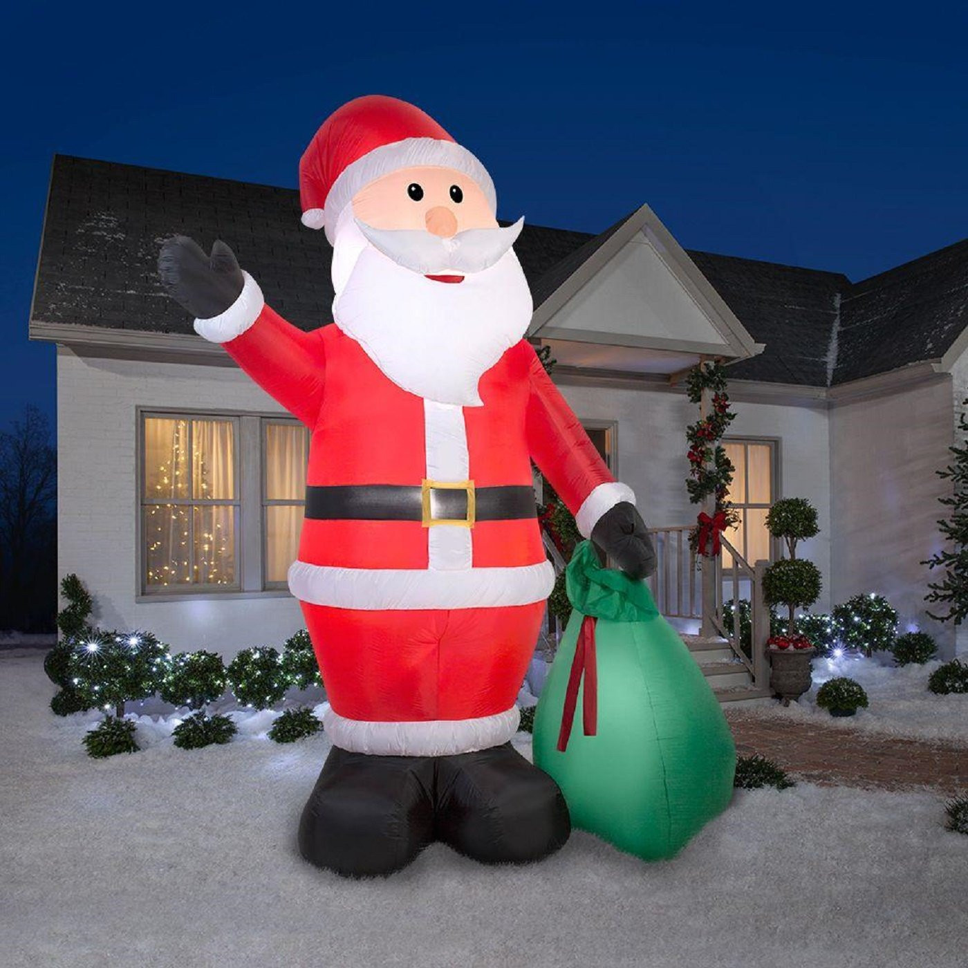 Outdoor Christmas Inflatables
 Airblown Santa Giant Gift Sack Christmas Inflatable