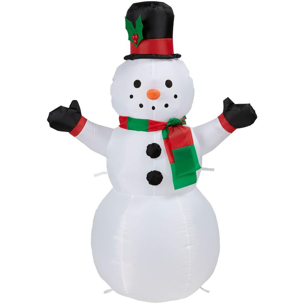 Outdoor Christmas Inflatables
 Home Accents Holiday 42 in H inflatable Outdoor Snowman