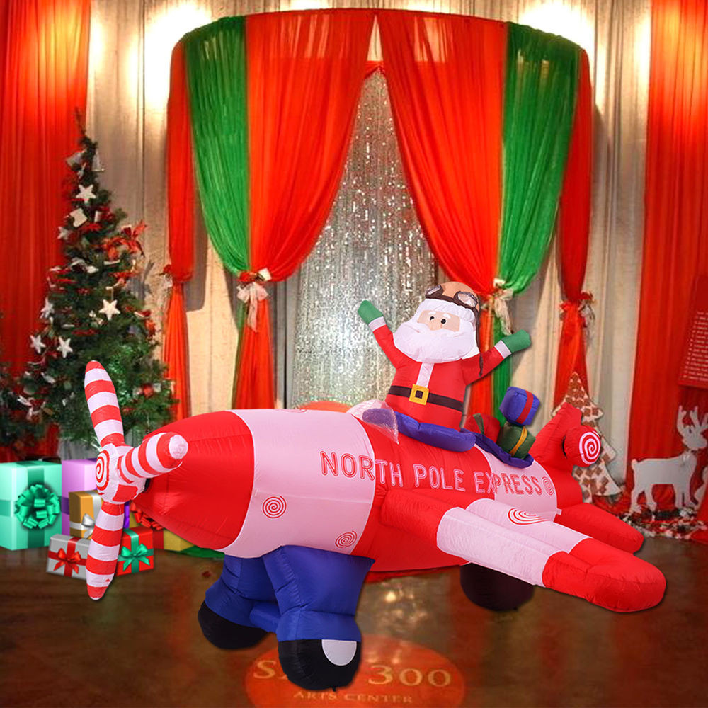 Outdoor Christmas Inflatables
 8 Ft Airblown Inflatable Christmas Xmas Santa Claus