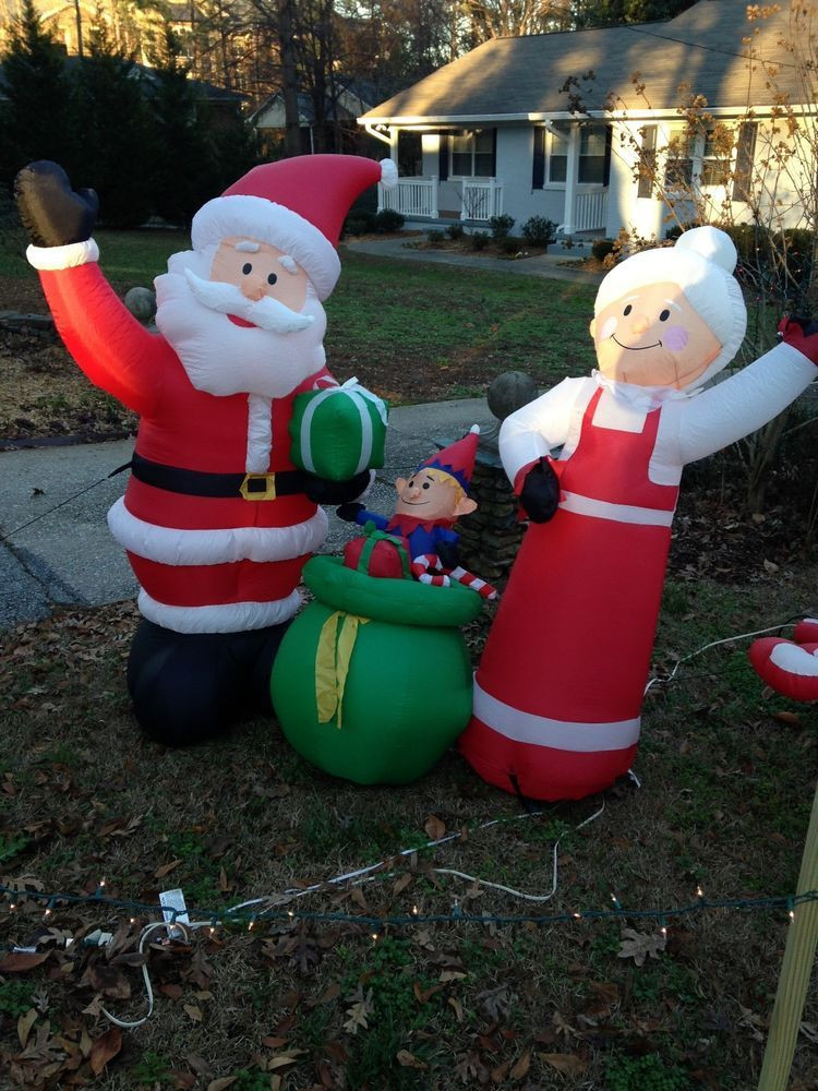 Outdoor Christmas Inflatables
 Christmas yard inflatable Mr & Mrs Claus