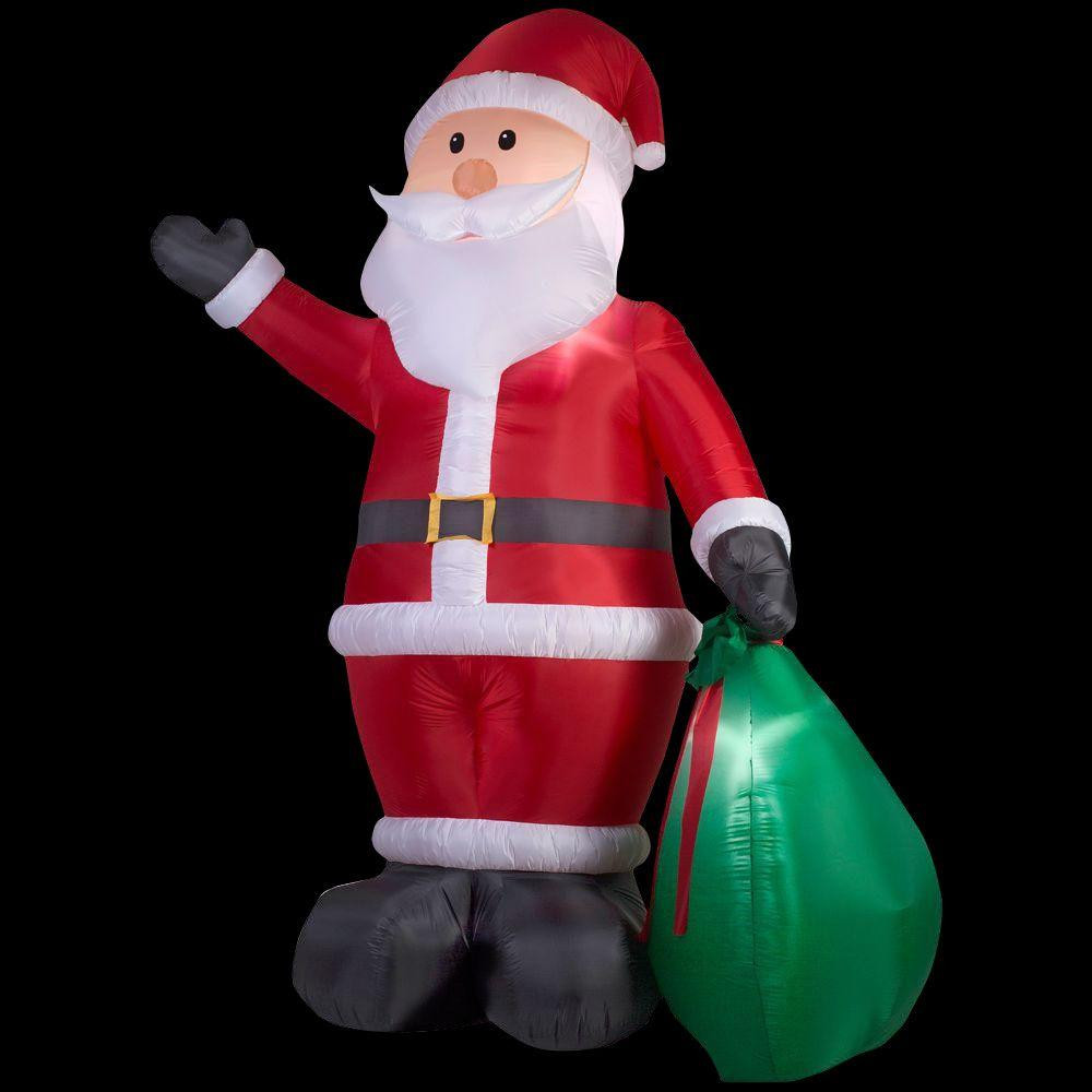 Outdoor Christmas Inflatables
 Home Accents Holiday 12 ft Lighted Inflatable Santa with
