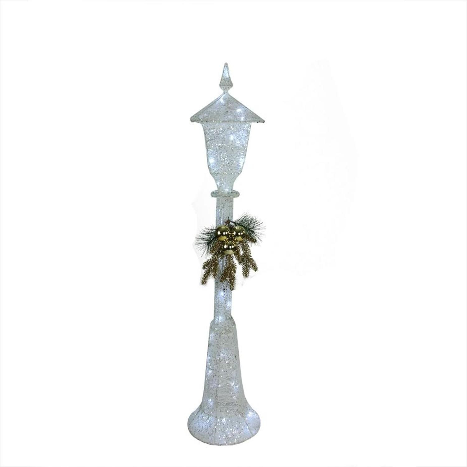 Outdoor Christmas Lamp Post Decoration
 48” LED Lighted Indoor Outdoor Lamp Post Christmas
