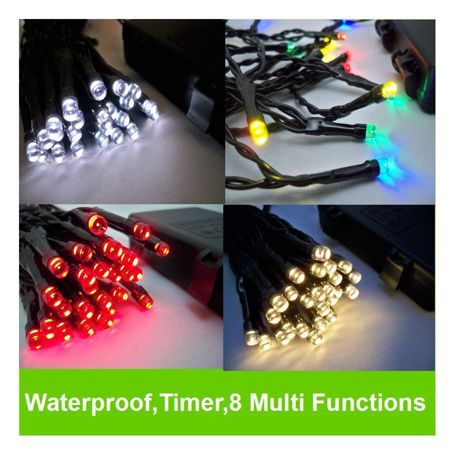 Outdoor Christmas Light Timer
 LED Outdoor WATERPROOF Battery Christmas Lights String