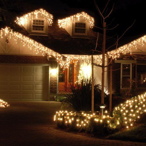 Outdoor Christmas Lights Amazon
 22 best images about LED Icicle Lights Warm White on