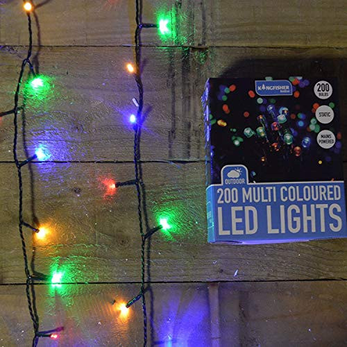 Outdoor Christmas Lights Amazon
 200 Multi Colored Static LED Christmas Lights Outdoor or