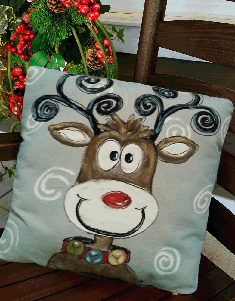 Outdoor Christmas Pillows
 Whimsical Reindeer Christmas Pillows Holiday by SippingIcedTea