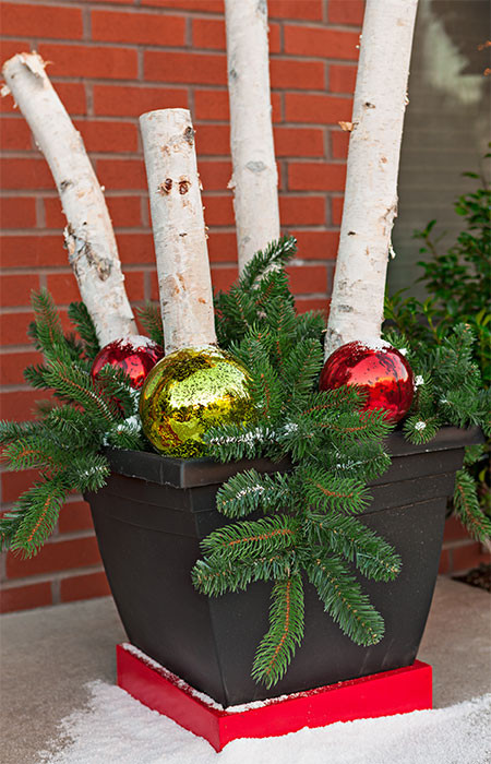 Outdoor Christmas Planters
 Christmas Planter Ideas