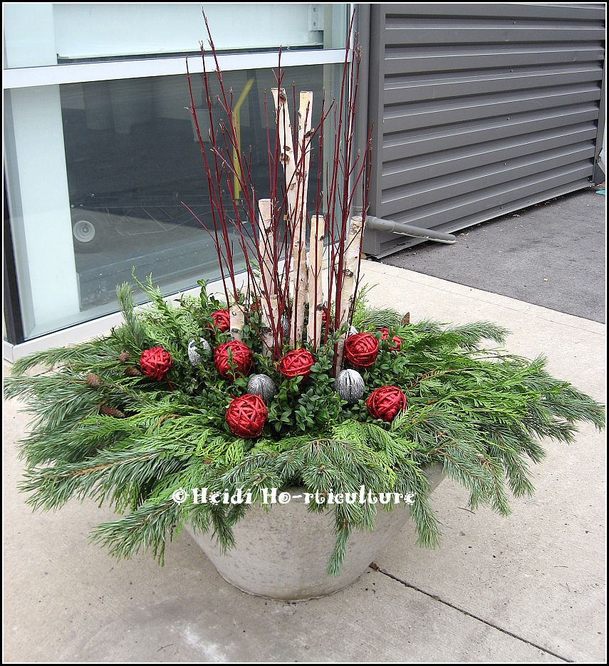 Outdoor Christmas Planters
 Heidi Horticulture Outdoor Christmas Container