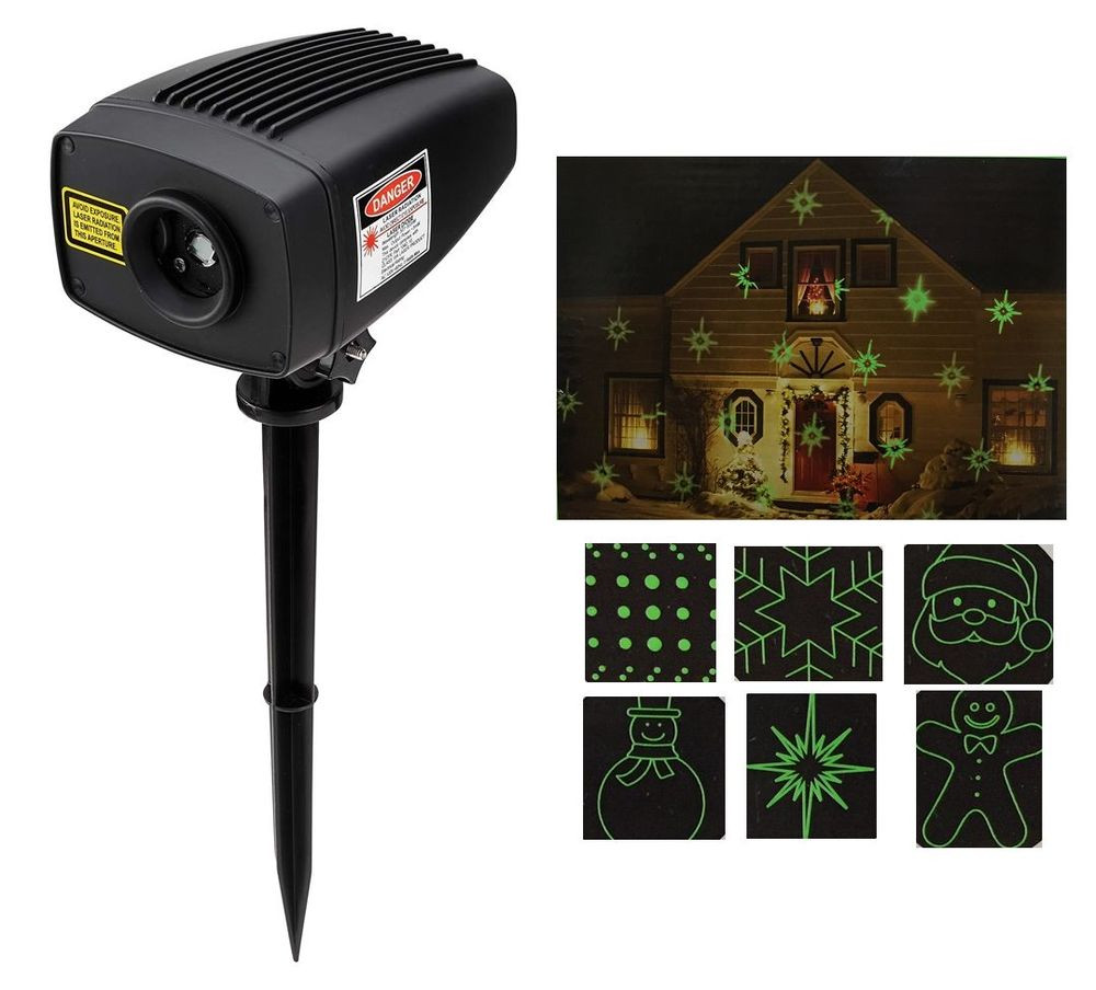 Outdoor Christmas Projector
 Mr Christmas Super Laser Green Outdoor Holiday Motion