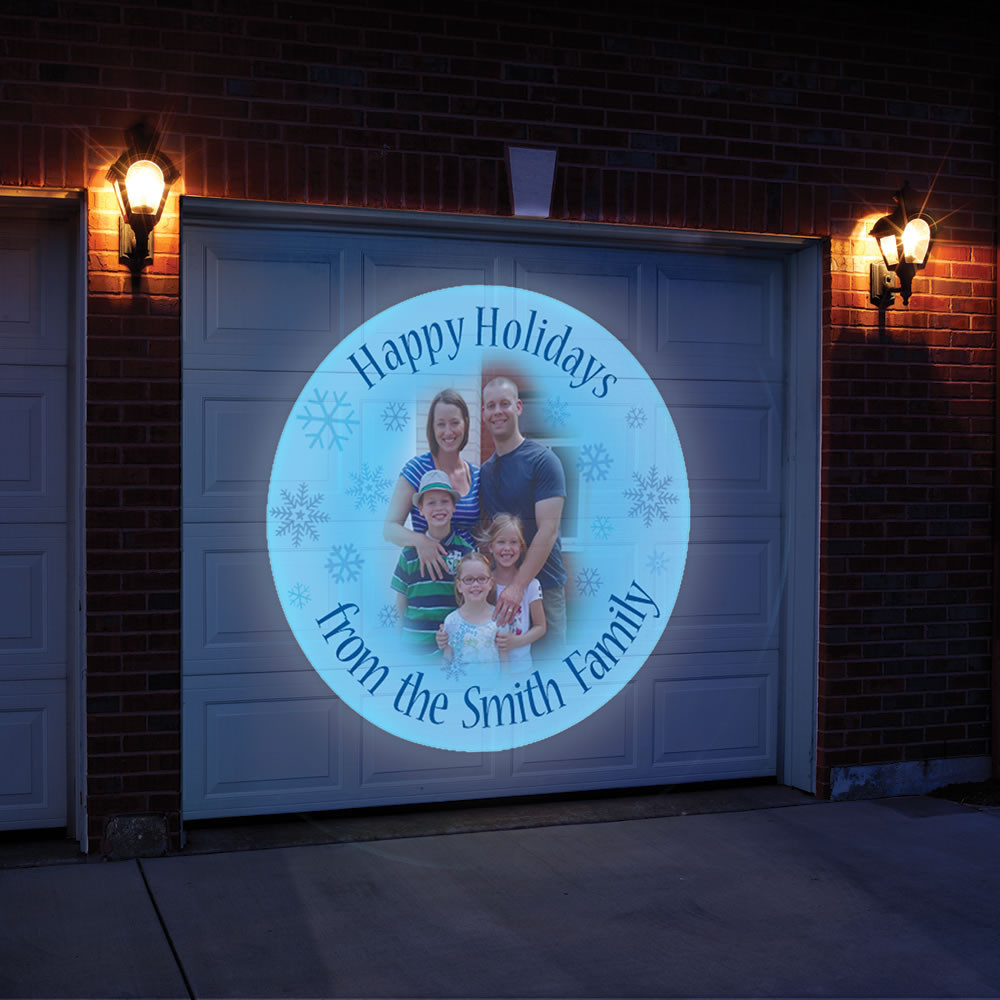 Outdoor Christmas Projector
 The Personalized Holiday Greeting Outdoor Projector